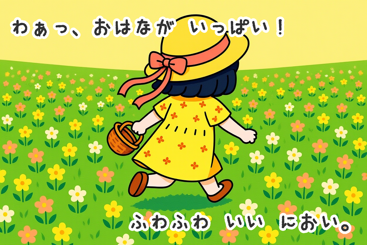 みとちゃんの絵本の2ページ目